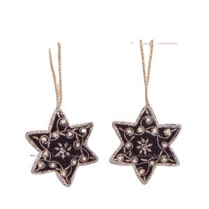Adornos colgantes de árbol de Navidad con forma de estrella personalizables, suministro mundial de Stonecraft disponible en India para decoración del hogar - Product Image 1