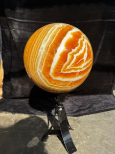 Calcita naranja natural, esfera grande, bola de cristal pulida, piedra curativa, meditación, Feng Shui, decoración del hogar, venta al por mayor, envío gratis - Product Image 1