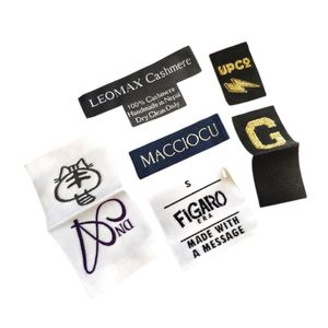 Étiquettes tissées personnalisées en damassé avec logo pour les marques de vêtements, les t-shirts, les robes et les vêtements streetwear - Product Image 5