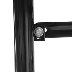 Tavolo da Picnic in Acciaio Rivestito Resistente con Foro per Ombrellone, Arredamento da Esterno Resistente alle Intemperie, Pannello Effetto Legno per Parco - Product Image 5