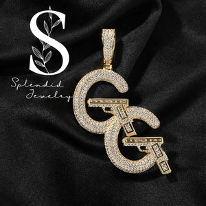 New Designed Hip Hop Gold Iced Out Moissanite Pendant Charms Children's Luxury Pendant - Product Image 1