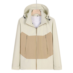Veste polaire noire à capuche pour homme, col montant, fermeture éclair, coupe-vent, style décontracté, coupe régulière, extérieur en polyester - Product Image 4