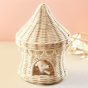 เต็นท์หวายจิ๋ว ดีไซน์น่ารัก บ้านของเล่นสาน ขายส่ง ของเล่นบ้านเด็ก สำหรับเด็กเล็ก - Product Image 1