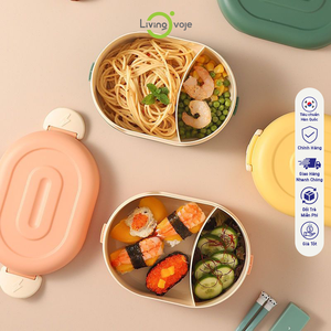 Boîte à lunch thermique en plastique à 3 niveaux de haute qualité, faible MOQ, rectangulaire, compatible micro-ondes, style coréen, design détachable, écologique - Product Image 6