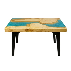 Premium Handmade Epoxy <b>Resin</b> Dining <b>Table</b> Crafted with Durable Metal Legs and Polished Wood <b>Top</b> <b>for</b> Elegant Living Spaces - Product Image 3