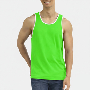 เสื้อกล้ามถักคุณภาพสูงสำหรับผู้ชาย แขนกุด ทรงรัดรูป เหมาะสำหรับวิ่ง ออกกำลังกาย ฟิตเนส เสริมสร้างกล้ามเนื้อ - Product Image 5
