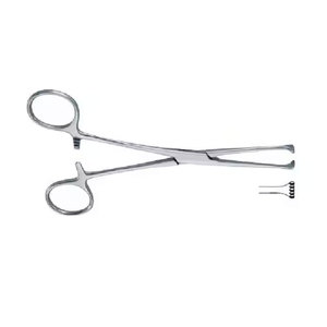 Pinzas Allis para Tejidos Médicos, Pinzas Quirúrgicas de Acero Inoxidable Reutilizables, Instrumento Quirúrgico para Agarrar Tejidos de Forma Segura - Product Image 3