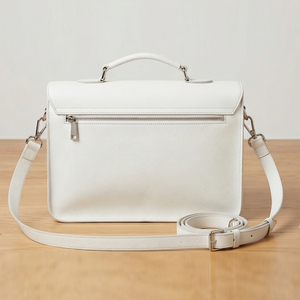 Classic Leather Briefcase Buckle Closure Durable Soft Bag Unisex Business Satchel Shockproof Messenger Laptop Bags Casual Luxury - Product Image 3