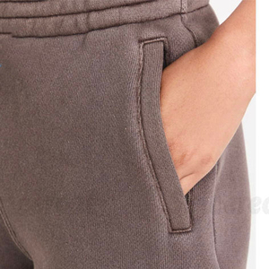 Shorts en coton délavé style vintage pour femme, coupe ample, streetwear, personnalisable avec logo, été, décontracté, séchage rapide, respirant - Product Image 5