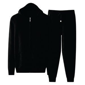 Conjunto de Chaqueta con Cremallera y Pantalones Deportivos con Estampado de Patchwork Estilo Streetwear, Traje Deportivo Personalizado de Nailon Cortavientos - Product Image 1