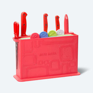 Juego de Cuchillos JAYA MATA JM78 de 10 Piezas con Tablas de Cortar, Bloque de Almacenamiento, Hojas de Acero Inoxidable, Mangos de Plástico, Aptos para Lavavajillas - Product Image 2