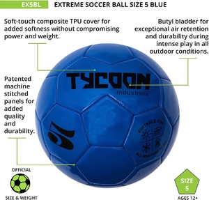 Balón de fútbol de PU cosido a mano, balón de fútbol para entrenamiento, nuevo diseño de promoción - Product Image 4