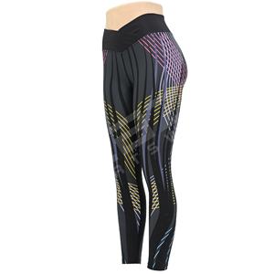Blaze Fight Wear Leggings de yoga en gros taille haute respirant taille élastique Leggings de yoga sans couture léger séchage rapide - Product Image 3