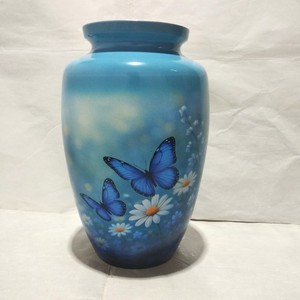Glossy Finish Aluminum Urn for Human Ashes Adult Size - Shiny Texture Metal Cremation Urn - Solid Body <b>Memorial</b> <b>Vase</b> for Funeral - Product Image 5