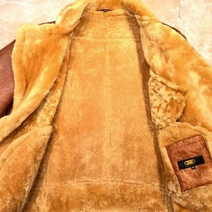 Luxury Leather <b>Shearling</b> <b>Jacket</b> for <b>Men</b> Warm Sheepskin Fur Coat Classic Aviator Biker Winter Outerwear Premium Quality Fit - Product Image 3