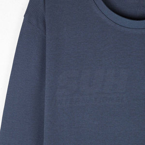 Chemise en coton 100% premium pour homme, tricot gaufré, couleur unie, manches longues, respirante, écologique, décontractée, en vente en ligne - Product Image 6