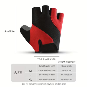 Guantes de Ciclismo Unisex Personalizados para Deportes al Aire Libre, Medios Dedos, Flexibles, Ligeros, para Ciclismo de Carretera, con Dos Lazos para los Dedos Pequeños - Product Image 6
