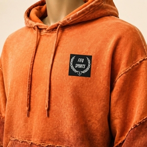 <b>Men</b> Distressed Hoodie Lightweight Fashion <b>Pullover</b> <b>Men</b> Distressed Hoodie Featuring Vintage Washed Construction Comfortable Fit - Product Image 6