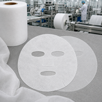 Masque en tissu coréen Y114 rafraîchissant effet glace pour peau sèche, masque facial en papier pour une peau éclatante