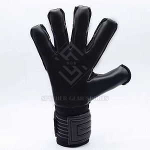 Gants de gardien de but de football professionnels de haute qualité en gros, paume en latex antidérapante, fermeture auto-agrippante, en stock - Product Image 3