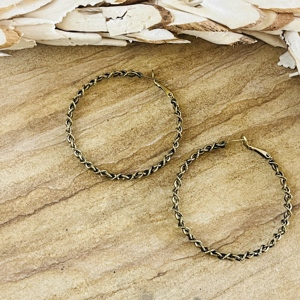 Latest Design Brass <b>Hoop</b> <b>Earrings</b> Twisted Design <b>for</b> <b>Women</b> Antique Brass Finish Ethnic <b>Hoop</b> Jewelry <b>for</b> Wholesale/OEM/ODM - Product Image 6