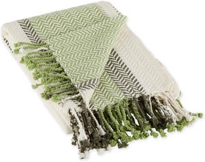 Plaid décoratif tissé 100% coton avec franges – Plaid de canapé bohème – Vente en gros personnalisée - Product Image 2