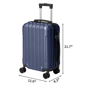 Valigia Trolley Classica in ABS da 20, 24, 28 Pollici con Finitura Opaca Testurizzata, Senza Lucchetto TSA, Ruote Staccabili da 28 Pollici - Product Image 2