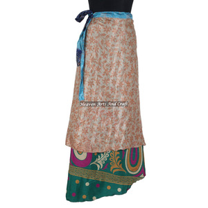 Latest Design Wrap Around <b>Skirts</b> <b>Boho</b> Stylish Multi Color Summer Wear Comfortable Fashion Hippie Style Free Size Gypsy Women - Product Image 1