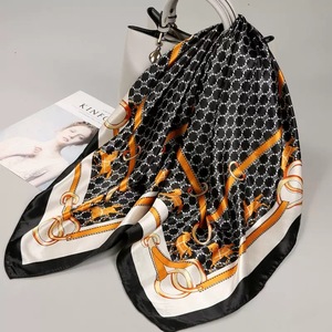 Elegant Floral Printed 100% Silk Square Scarf for Women Multi-Functional Fashion Accessory All Seasons - Product Image 2