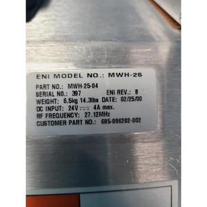 Generador de Energía RF ENI MWH-25 MWH-25-04 - Equipos y Piezas de Semiconductores de Confianza de Marca Global - Product Image 6