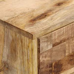 Meuble TV en bois de manguier massif, bois naturel, meubles de salon - Product Image 6