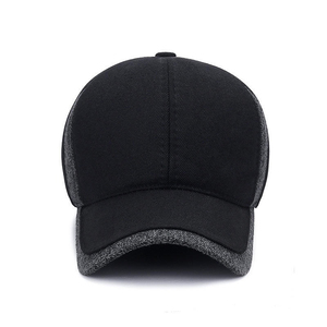 <b>Men</b> Autumn <b>Winter</b> Warm <b>Caps</b> Older Cotton Warm <b>Winter</b> Wool Baseball <b>Cap</b> - Product Image 1