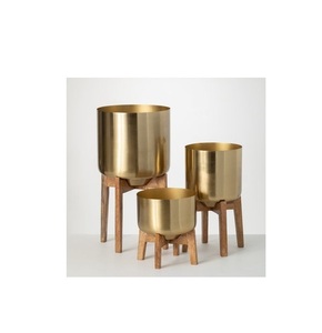 Maceta de Metal con Estampado de Rosas Frescas, con Soporte de Hierro, Forma Redonda, para Decoración Interior y Exterior, Maceta Pequeña - Product Image 3