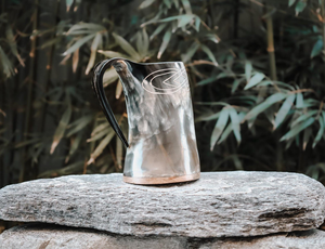 Jarra Vikinga de Cuerno de Búfalo Pulido Ecológico de Alta Calidad con Borde de Latón - Precio Bajo - Product Image 3