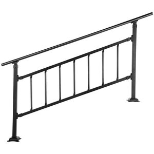 Ringhiera Regolabile in Ferro Battuto per Scale Esterne da 1-5 Gradini - Product Image 2