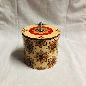 Caja Decorativa Personalizada de MDF Ecológico con Patrón Azul y Dorado, Tema de Ángel Hecho a Mano, para Almacenamiento, Decoración de Mesa, Letreros de Pared SAMI - Product Image 4