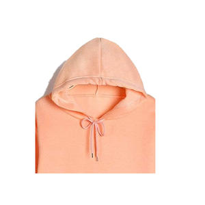 เสื้อฮู้ดดี้ผู้หญิงผ้าฝ้าย/ใยไผ่ แบบลำลอง สำหรับฤดูหนาว/ฤดูใบไม้ผลิ เป็นมิตรกับสิ่งแวดล้อม ระบายอากาศได้ดี กันลม ลายนูน ขนาดใหญ่พิเศษ - Product Image 4