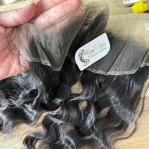 Extensiones de Cabello Humano Vietnamita Natural Ondulado Negro de Sun Hair Company, Pelucas de Cabello Virgen con Encaje Frontal HD y Nudos Individuales - Product Image 5