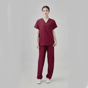 Export Quality Medical <b>Scrub</b> Uniforms V Neck Nurses <b>Scrubs</b> <b>Sets</b> for Women Beauty Salon Use Breathable Comfortable Custom Logo - Product Image 6