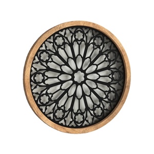 Estilo único, último diseño de flores, nuevos acentos decorativos, accesorios para el hogar, arte de pared de madera de metal elegante para Decoración - Product Image 1