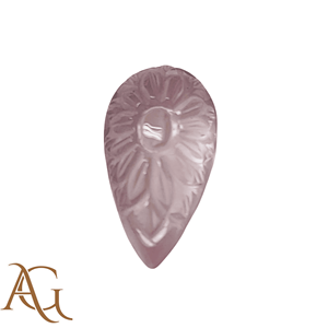 Camée sculptée en quartz rose naturel, pierre précieuse en vrac, prix de gros fabricant pour la fabrication de bijoux, rose calibré - Product Image 3