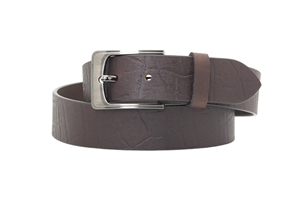 Ceinture en cuir véritable pour homme disponible en cuir marron et noir de 3,8 cm ou en PU avec boucle en alliage de zinc, directement de l'usine - Product Image 5