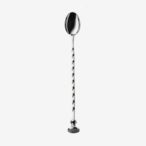 Cuillère de bar à cocktail légère en acier inoxydable, long manche, outil de mélange de boissons, accessoire de barman pour hôpital moderne - Product Image 5
