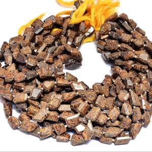 Cuentas facetadas de jaspe AAA+ de 11mm-13mm, pepitas naturales de jaspe amarillo raro, piedra semipreciosa, cuentas pulidas de corte escalonado para joyería - Product Image 1