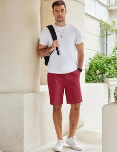 Summer Ready <b>Men's</b> <b>Knee</b>-<b>Length</b> Canvas <b>Shorts</b> Breathable Anti-Wrinkle Quick-Dry Windproof Casual Beach Sports Running Mid Elastic - Product Image 3