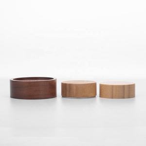 Ensemble de couvercles ronds en bois modernes et réutilisables en bambou pour bocaux et contenants - Product Image 1