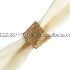 Juego de servilleteros de madera ecológicos hechos a mano para decoración de mesa de comedor adecuados para eventos especiales, fiestas o reuniones - Product Image 3