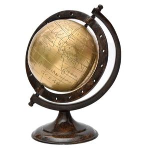 Mapa de globo de Metal de último diseño antiguo para decoración de hogar y oficina Soporte de aluminio de alta calidad Acabado dorado Precio de fábrica - Product Image 1