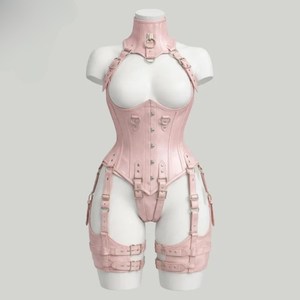 Faja Reductora de Cintura y Control de Postura para Mujer, de Cuero Sintético, Tallas Grandes, Estilo Steampunk, Ajustable, con Efecto Moldeador Corporal - Product Image 1