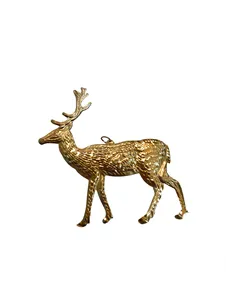 Sculpture d'escargot en laiton doré artisanale, figurine d'animal en métal antique, pièce d'art de collection, décoration de table, étagère ou murale - Product Image 2